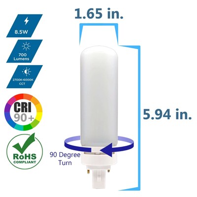 Viribright 8.5 Watts Soft White LED Household Bulb (750162)