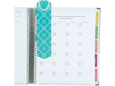 Global Printed Products 9 x 11 Wedding Planner, Hardcover, Teal/Silver (GPP-PLNR-SLV)