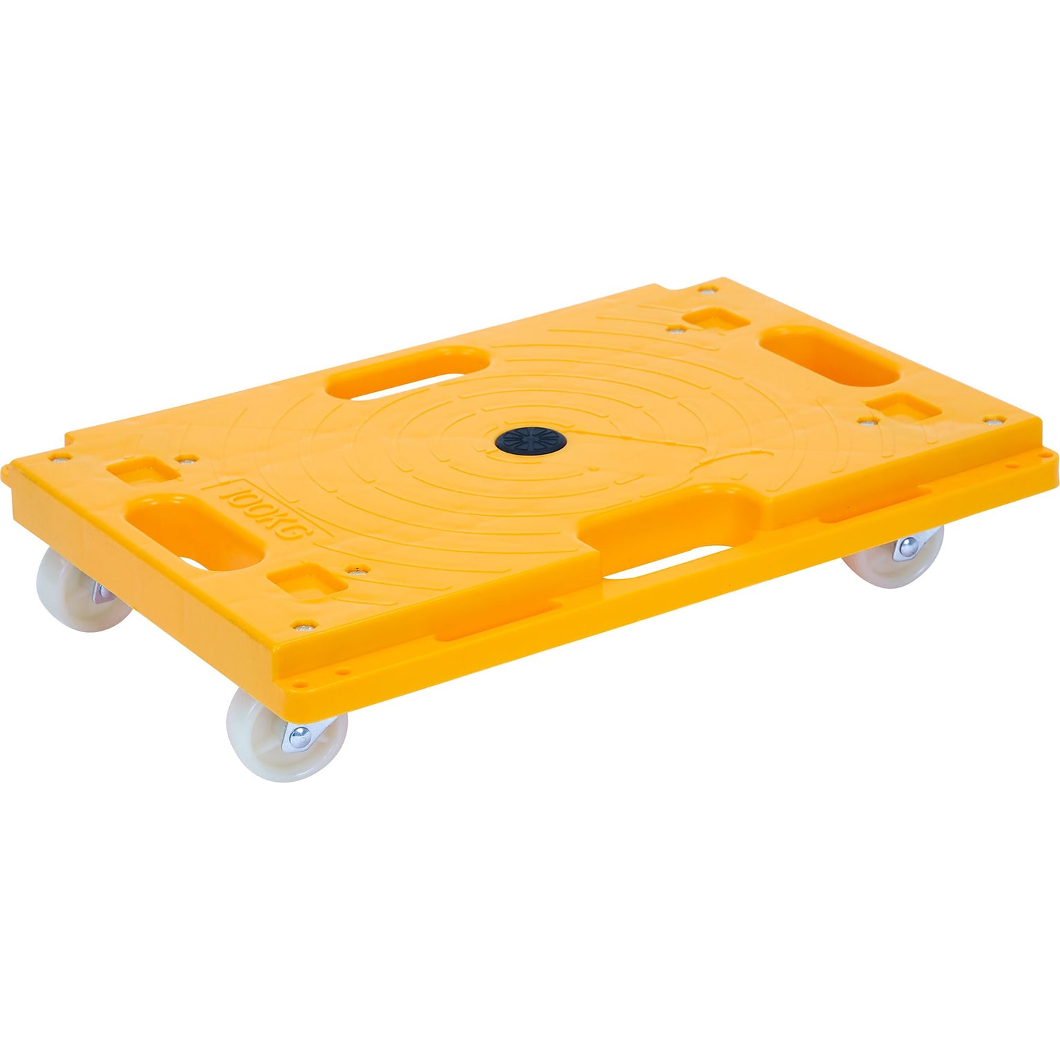 Mount-It! Small Platform Mover Dolly, 220 lb. Capacity, Yellow (MI-926)