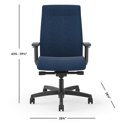 HON Ignition 2.0 Fabric Task Chair, Navy Pattern (HONI2U2AHAX13TK)