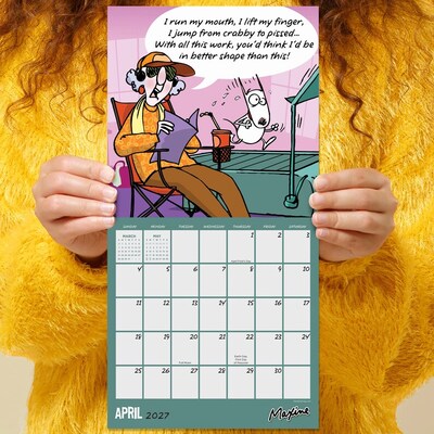 2027 TF Publishing Maxine 7" x 7" Monthly Wall Calendar, Multicolored (27-2104)