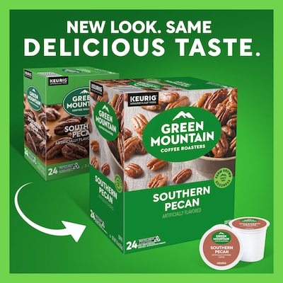 Green Mountain Southern Pecan Coffee Keurig® K-Cup® Pods, Light Roast, 96/Carton (67726)