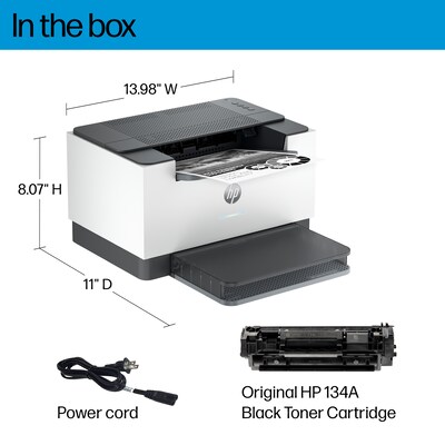 HP LaserJet M207dw Wireless Black & White Print Only Laser Printer, Best for Home (8J9K9F)