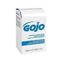 GOJO Premium Liquid Hand Soap Refill for 800 Series 9106-12 Dispenser, Waterfall Scent, 12/Carton (9