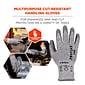 Ergodyne ProFlex 7030 PU Coated Cut-Resistant Gloves, ANSI A3, Gray, XXL, 1 Pair (10466)