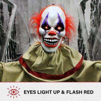 Haunted Hill Farm Life-Size Animatronic Clown (HHCLOWN-4FLSA)