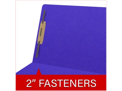 Medical Arts Press Heavy Duty End Tab File Folder, Straight-Cut, Letter Size, Purple, 40/Box (S-09461-PUR)