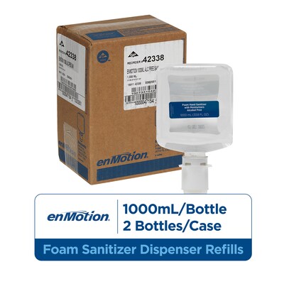 enMotion Gen2 Moisturizing Foaming Hand Sanitizer Dispenser Refill, 1000 mL, 2/Pack (42338)
