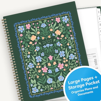 2027 Blue Sky 8.5" x 11" Weekly & Monthly Planner, Parnissa (159912)