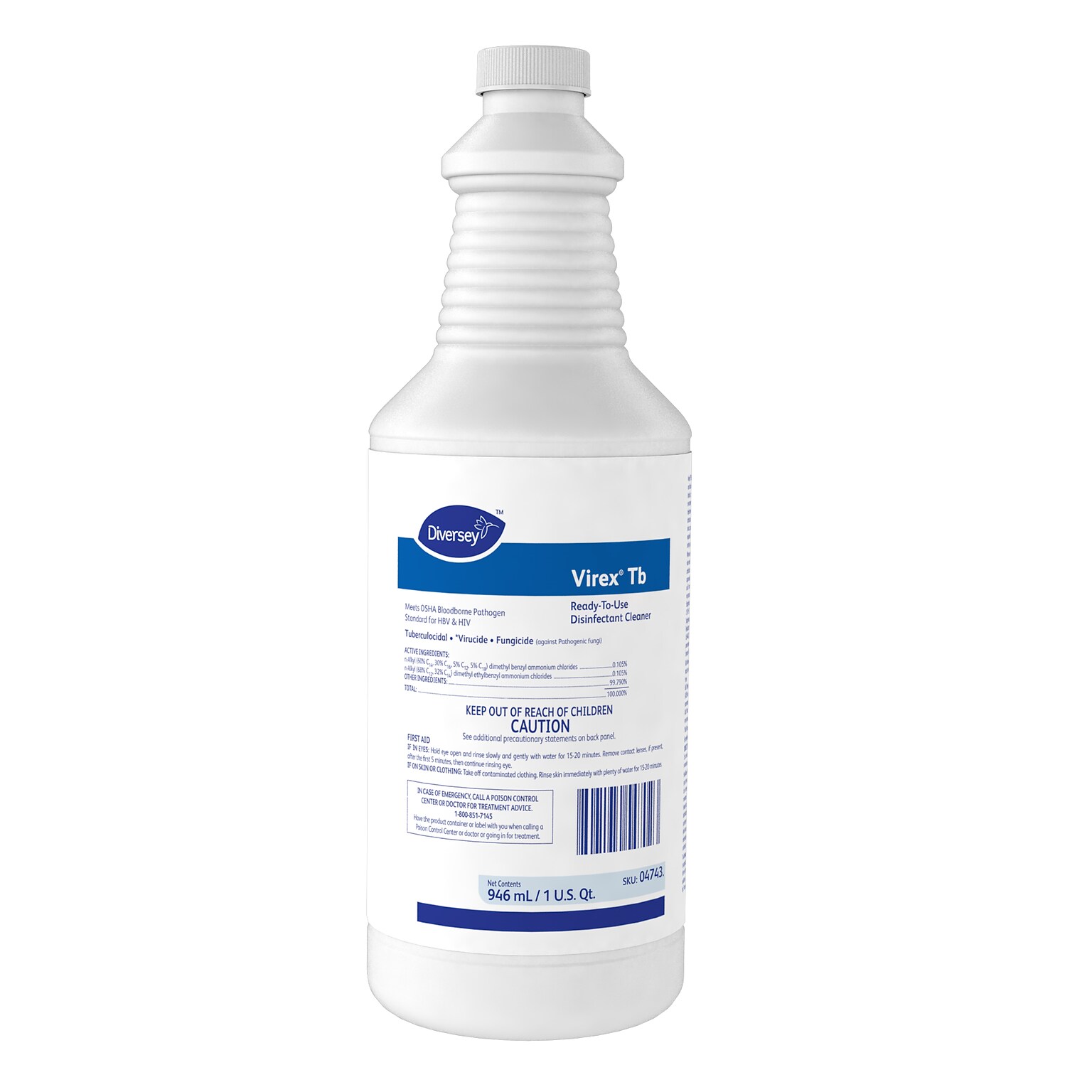 Virex Tb Disinfectant Spray, Lemon, 32 Oz. (04743)