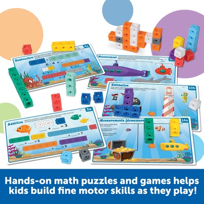 Learning Resources MathLink Cubes Sea Adventure Kindergarten Math Activity Set (LER9333)