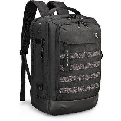 SwissDigital BERG L Laptop Backpack, Large, Black (SD1647-01)