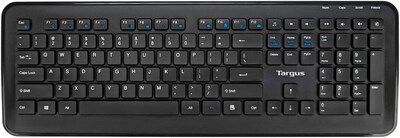 Targus KM610 Wireless Ergonomic Gaming Keyboard and Optical Mouse Combo, Black (AKM610BT)