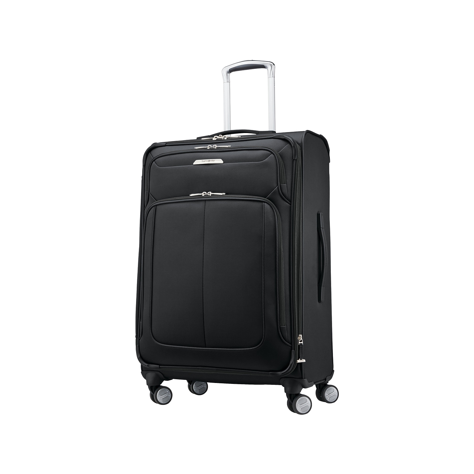 Samsonite SoLyte DLX Polyester 4-Wheel Spinner Luggage, Midnight Black (123568-1548)
