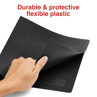 Staples 1" 3-Ring Hanging Binders, Black (ST62617)