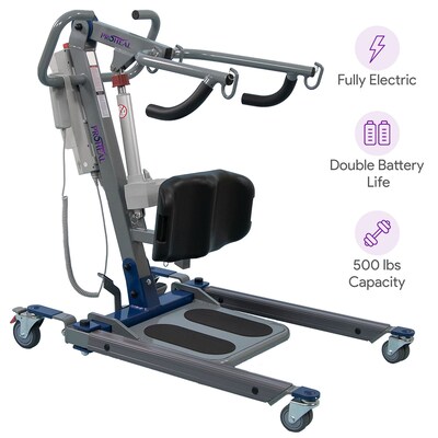 ProHeal Sit to Stand Body Patient Transfer Lift, 4 Sling Hooks, 500 lb. Capacity (PH-34500-FBM)