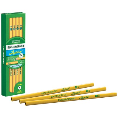 Ticonderoga Laddie Wooden Pencil, #2 Soft Lead, Dozen (X13040)