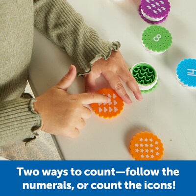Learning Resources Mini Number Treats Toy Cookie Set, Assorted Colors (LER6798)