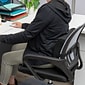 Mind Reader Memory Foam Ergonomic Lower Back Cushion Office Chair Support, Black (BACKFOAM-BLK)