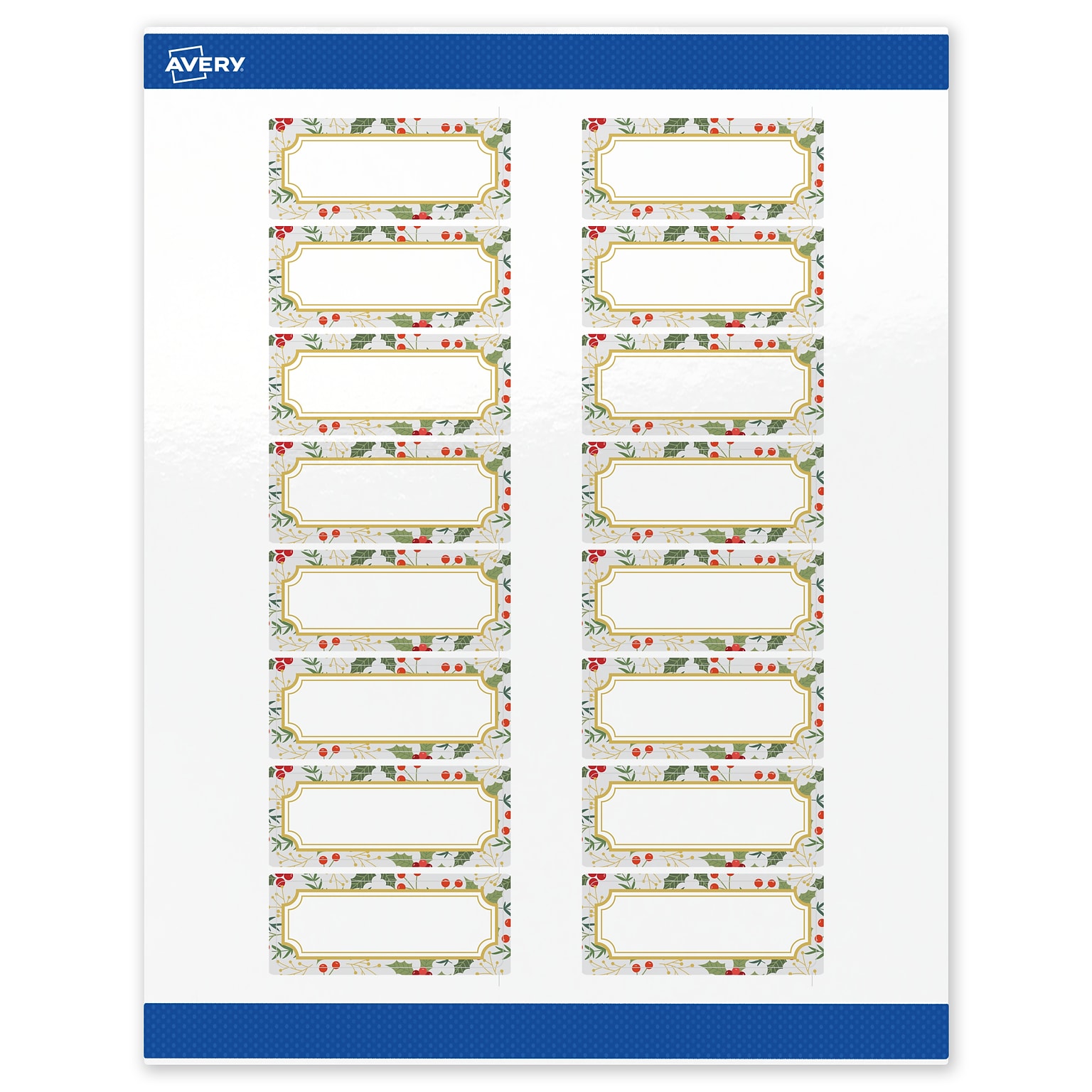 Avery Rectangle Multipurpose Labels, 1 x 2-5/8, White, 160/Pack (19479370462)