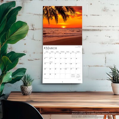 2026 BrownTrout Beaches 12" x 12" Monthly Wall Calendar (9798330702367)