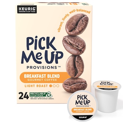 Pick Me Up Provisions™ Breakfast Blend Coffee Keurig® K-Cup® Pods, Light Roast, 24/Box (52967)