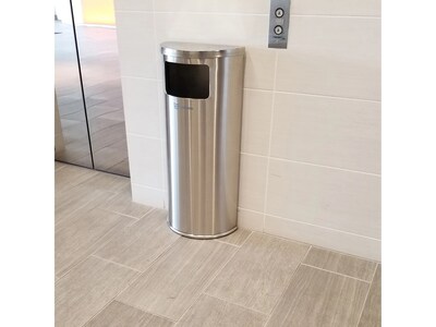 HLS Commercial Stainless Steel Trash Can, 9-Gallon, Silver (HLSC01G09A)