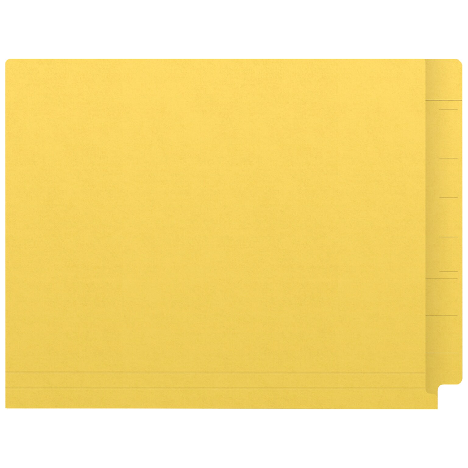 Medical Arts Press Kardex Match Reinforced End Tab File Folder, Straight Cut, Letter Size, Yellow, 50/Box (S-09484-YLW)