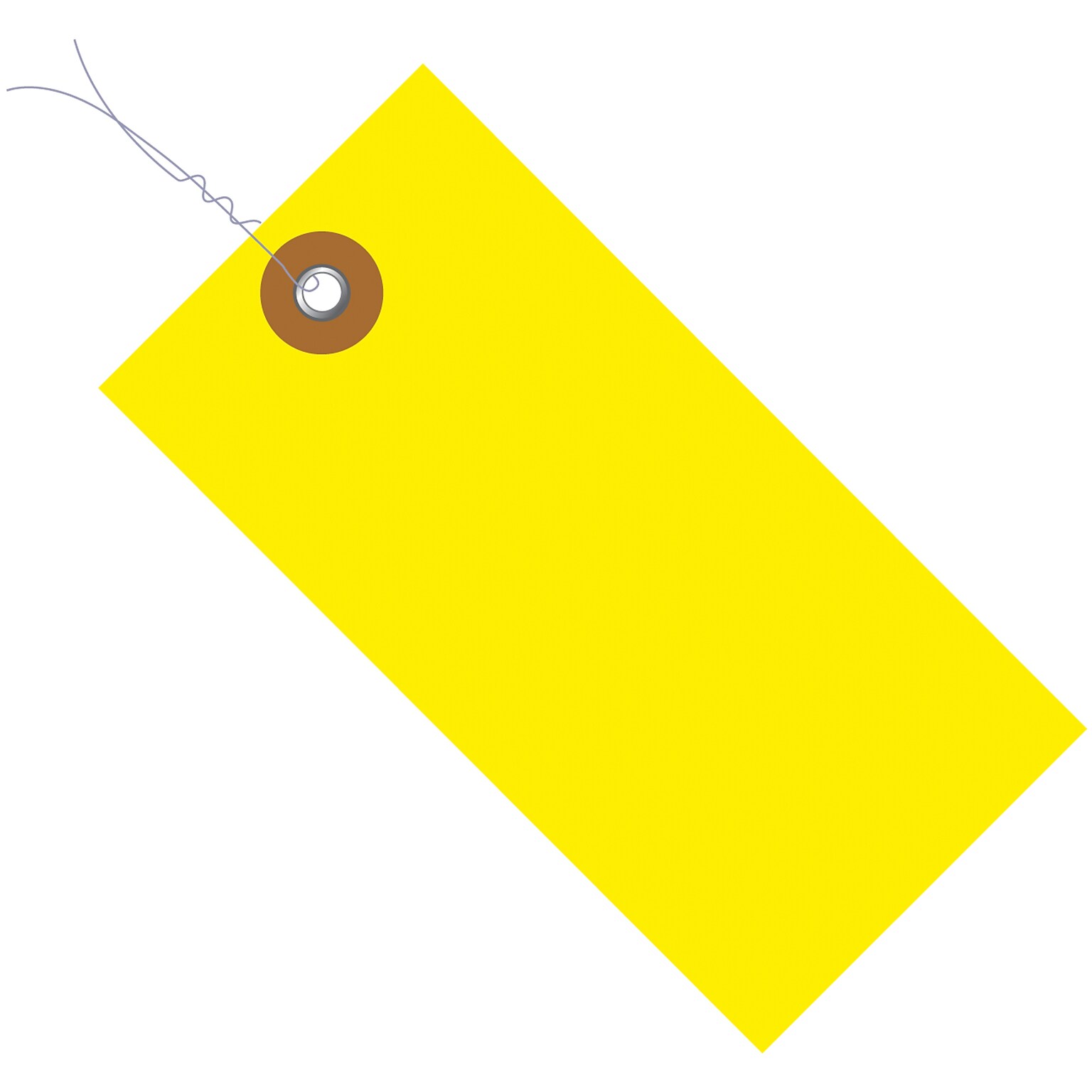 Tyvek Pre-Wired Tags, 5.25 x 2.63, Yellow, 100/Carton (G14063B)