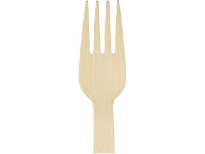 Dixie Compostable Bamboo Fork, Brown, 1000/Box (ANFBAM)