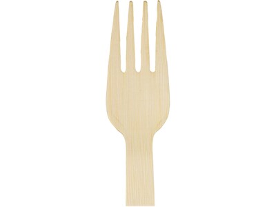 Dixie Compostable Bamboo Fork, Brown, 1000/Box (ANFBAM)