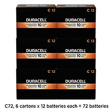 Duracell Coppertop C Alkaline Batteries, 72/Carton (MN1400)
