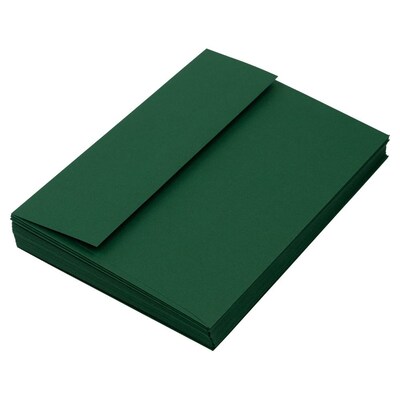JAM Paper A7 Invitation Envelopes, 5.25" x 7.25", Dark Green, 25/Pack (263917095)
