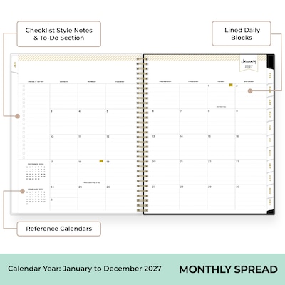 2027 Blue Sky Day Designer 8.5" x 11" Weekly & Monthly Planner (161653)