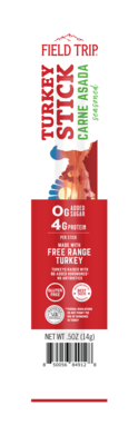 Field Trip Carne Asada Turkey Meat Stick, 0.5 oz., 24/Box (C0050MS09CA)
