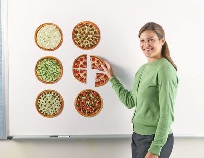 Learning Resources Magnetic Pizza Fraction Set, 6 Pieces (LER5062)