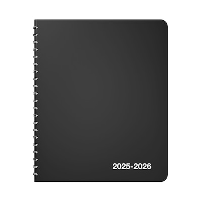 2025-2026 Staples 8 x 11 Academic Weekly & Monthly Planner, Black (ST23572-25)
