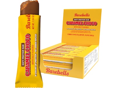 Barebells Caramel Choco Soft Protein Bar, 1.94 oz., 12 Bars/Box (B1056-US)