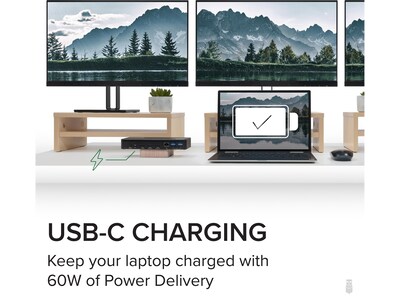 Plugable USB-C Triple HDMI Display Docking Station  (UD-3900PDZ)