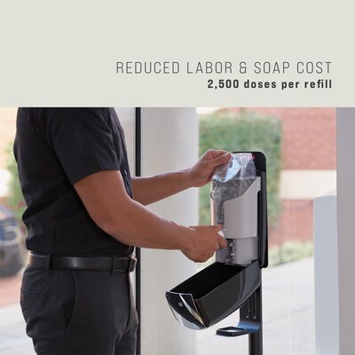 Rubbermaid AutoFoam Automatic Wall Mounted Hand Soap Dispenser, Gray/Silver (FG750411)