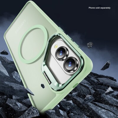 SaharaCase Venture Series Kickstand MagSafe Phone Case for Samsung Galaxy S25 Edge, Shock Absorbing, Oasis Green (CP00829)