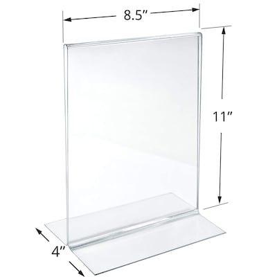 Azar Document Holder, Desktop/Countertop, Bottom Loading Plastic, 3/Pack (152430-3PK)