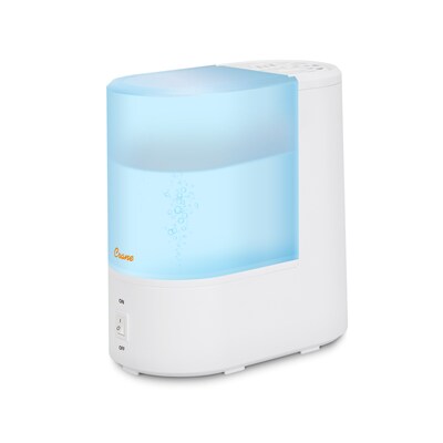 Crane Ultrasonic Warm Mist Tower Humidifier 0.5-Gallon, White (EE-5200)