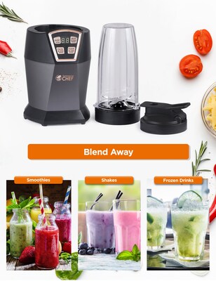 Commercial Chef 28 oz. Personal Power Blender, Black (CHPB40B)