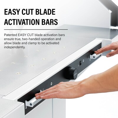 Triumph 5560 VRCUT Ready 21 5/8" Guillotine Paper Cutter, White (CU0493)