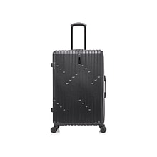 InUSA Drip Polycarbonate/ABS Large Suitcase, Black (IUDRI00L-BLK)