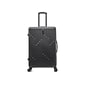 InUSA Drip Polycarbonate/ABS Large Suitcase, Black (IUDRI00L-BLK)