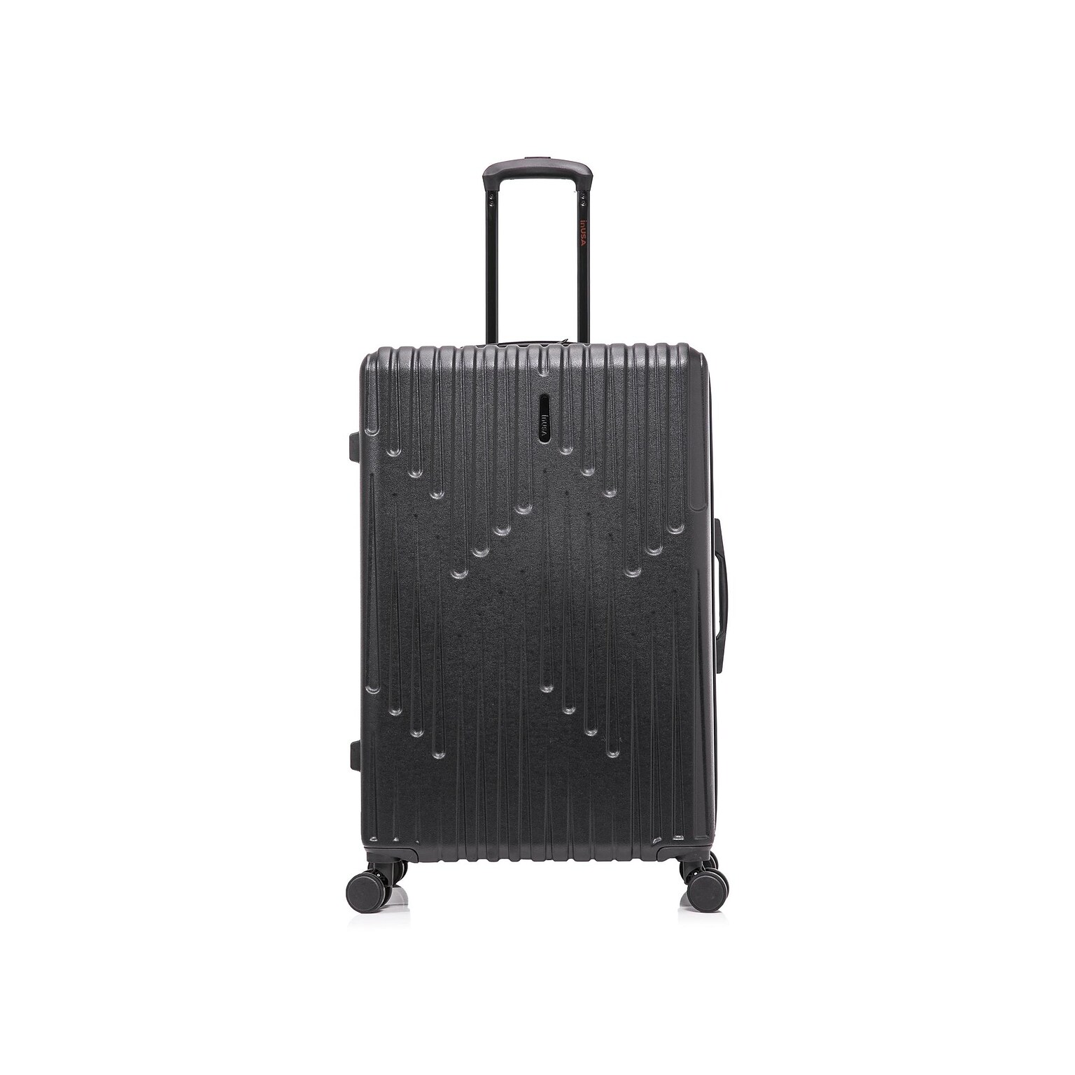 InUSA Drip 28 Hardside Suitcase, 4-Wheeled Spinner, TSA Checkpoint Friendly, Black (IUDRI00L-BLK)