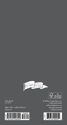 2025-2026 Willow Creek Charcoal 3.5 x 6.5 Calendar Year Yearly Planner, Paperboard Cover (46920)