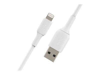 Belkin BOOST CHARGE 0.5' Lightning to USB A Cable, White (CAA001BT0MWH)